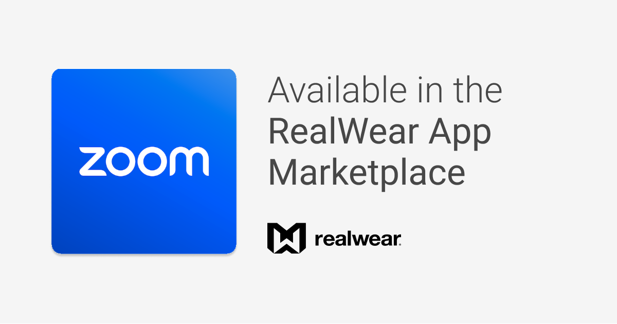 Zoom RealWear App Marketplace